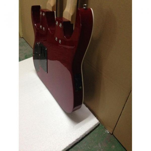 Custom Ibanez JEM 7V Red Double Neck Acoustic Electric 6 12 Strings Guitar #4 image