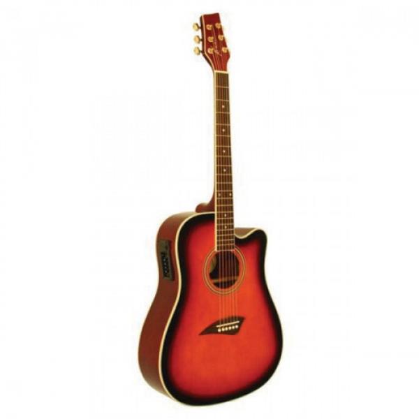 2013 Kona Tobacco Sunburst Acoustic Electric Dreadnought Guitar #1 image