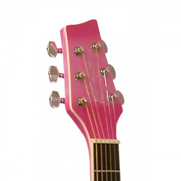 2013 Kona Pretty Pink Acoustic Dreadnought Cutaway Guitar #3 image