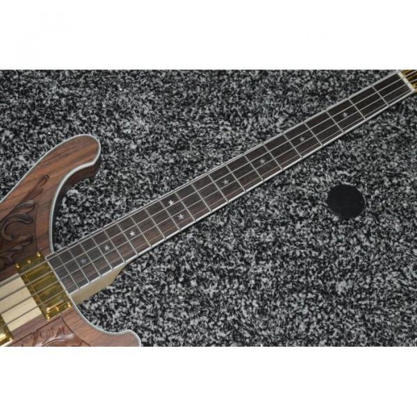 Walnut Body Lemmy Kilmister  Rickenbacker 4003 Matte Carved Natural Bass Back Strap #4 image