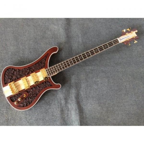 Lemmy Kilmister  Rickenbacker 4003 Matte Carved Natural Ash Bass Back Strap #1 image