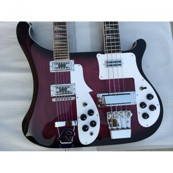 Double Neck Rickenbacker Purple 4 String Bass 12 String Guitar #1 image