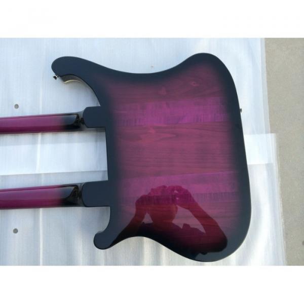 Double Neck Rickenbacker Purple 4 String Bass 12 String Guitar #5 image