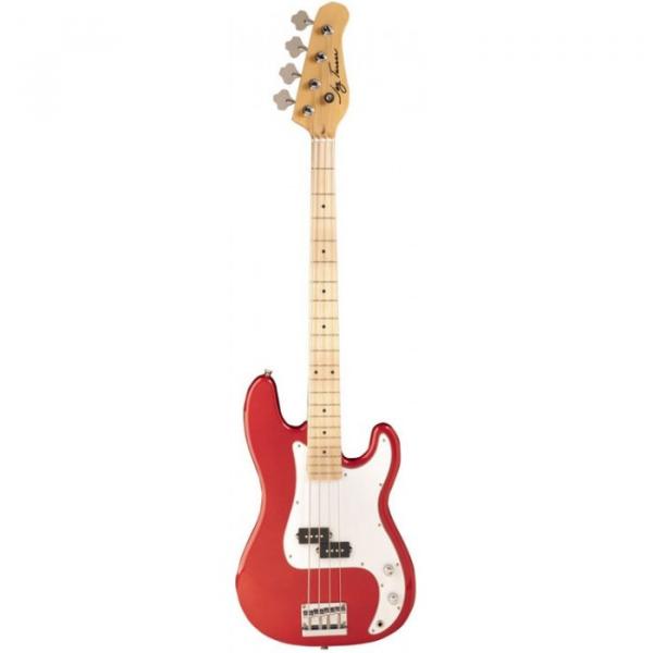 Jay Turser JTB-400M Series Electric Bass Guitar Candy Apple Red #1 image