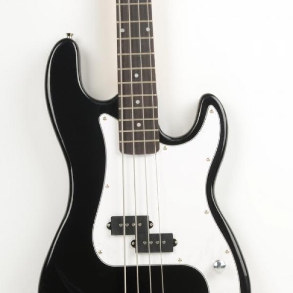 ISIN P-01 Electric Bass Guitar Black with Power Wire Tools #3 image