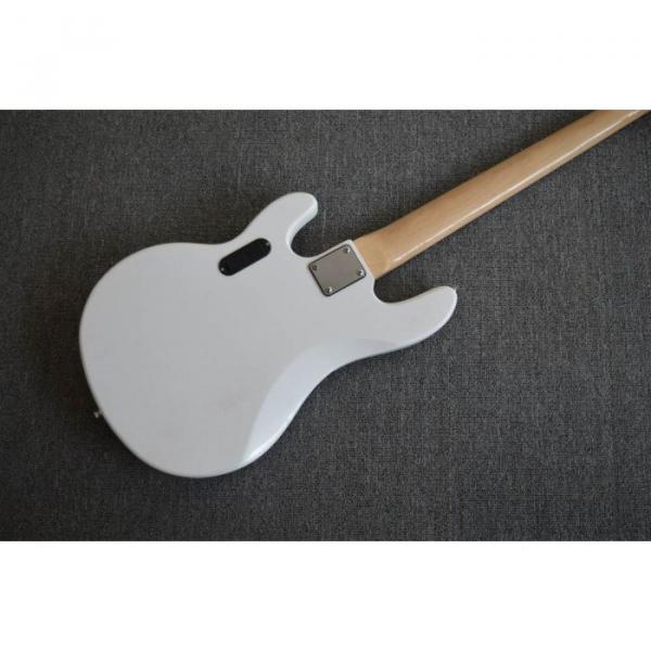 Custom White Music Man Sting Ray 5 Bass 9 V Battery Passive Pickups #3 image