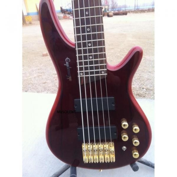 Custom SR506 Ibanez Sound Gear Brown 6 String Bass #1 image
