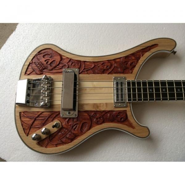Custom Skull Design Lemmy Kilmister 4003 Natural Chrome Bass #1 image