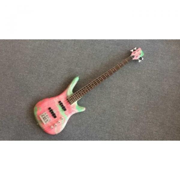 Custom Shop Warwick 4 Strings Marble Pink Green Bass #1 image