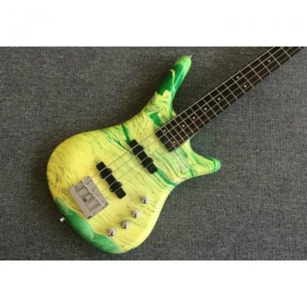 Custom Shop Warwick 4 Strings Green Yellow Bass #5 image
