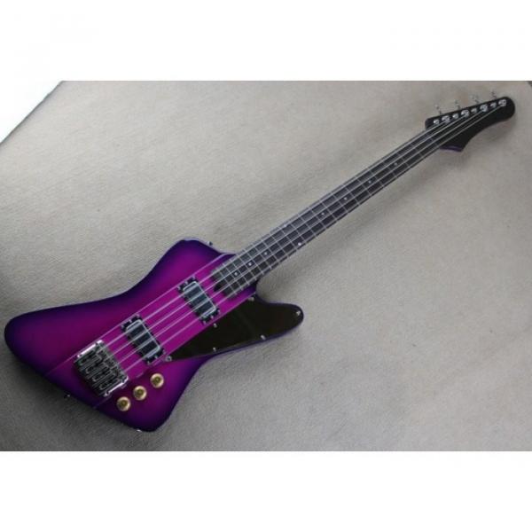 Custom Shop Thunderbird Purple 8 String LP Bass #1 image