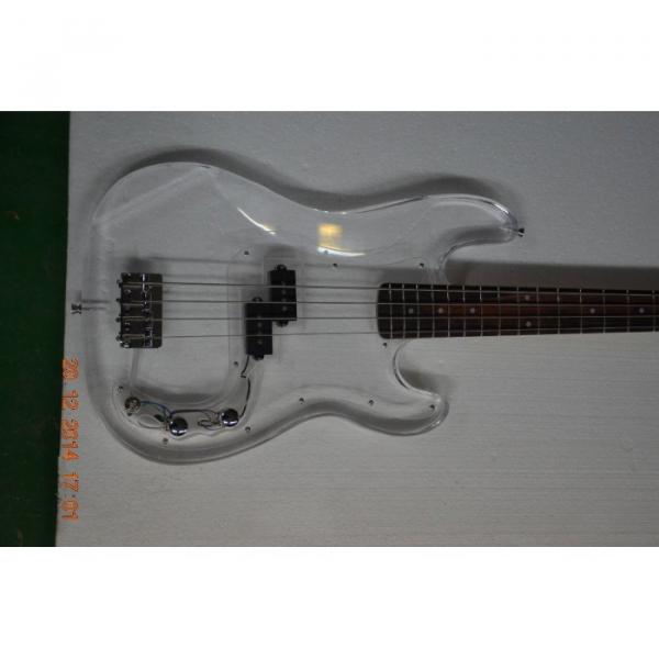 Custom Shop Transparent Acrylic 4 String P Bass Canadian Maple Neck #1 image