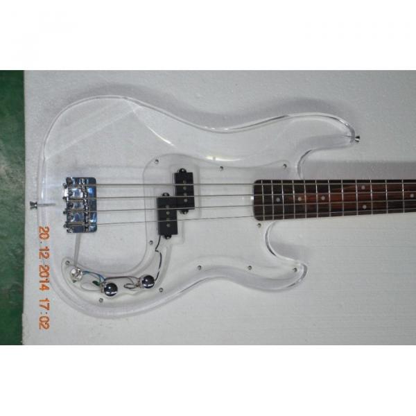 Custom Shop Transparent Acrylic 4 String P Bass Canadian Maple Neck #4 image