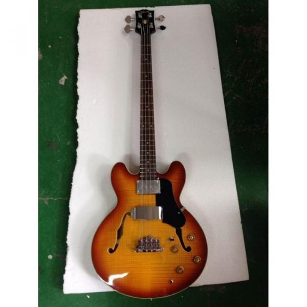 Custom Shop Tiger Maple Top Midtown Standard 4 String Semi Hollow Bass #5 image