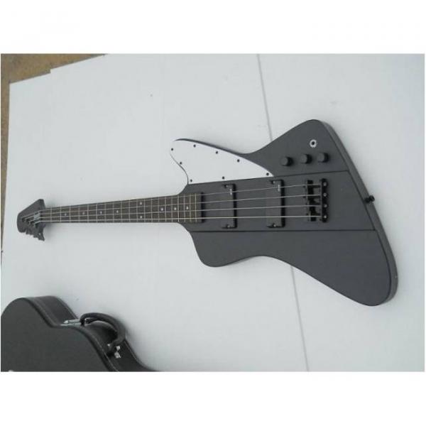 Custom Shop Thunderbird Black Explorer Matte Electric Bass #2 image