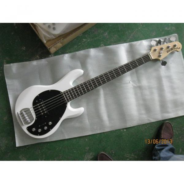 Custom Shop Passive Pickups White MusicMan 5 Strings Music Man S.U.B. Ray5 Bass #2 image