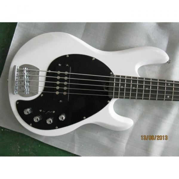 Custom Shop Passive Pickups White MusicMan 5 Strings Music Man S.U.B. Ray5 Bass #3 image