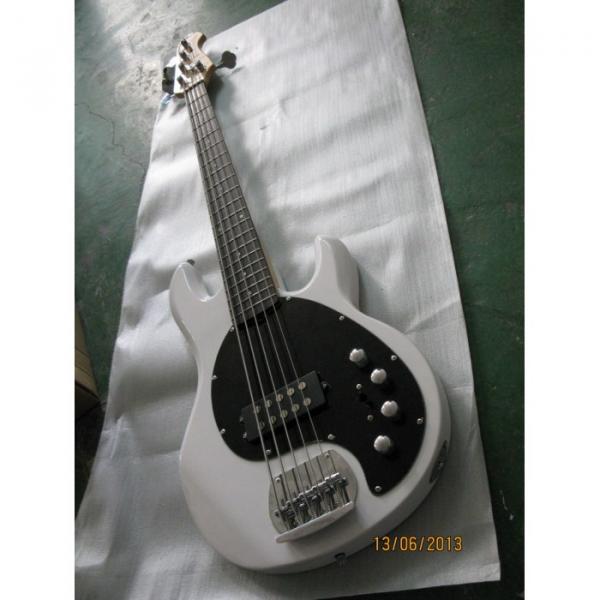 Custom Shop Passive Pickups White MusicMan 5 Strings Music Man S.U.B. Ray5 Bass #5 image