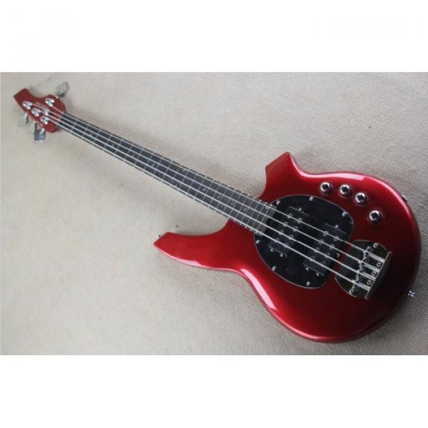 Custom Shop Passive Pickups Bongo Music Man Red 4 Strings Bass #1 image