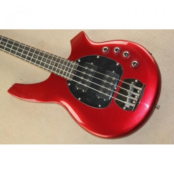 Custom Shop Passive Pickups Bongo Music Man Red 4 Strings Bass #4 image