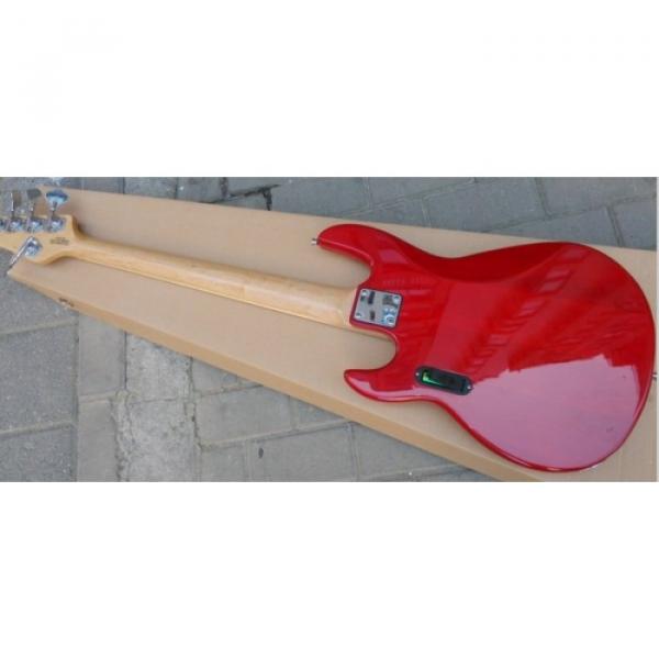 Custom Shop Red Music Man 5 String Bass Music Man S.U.B. Ray5 Passive Pickups #2 image