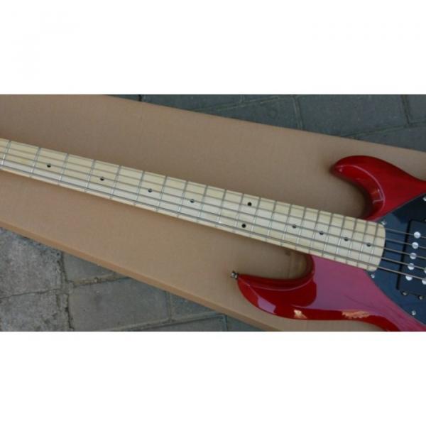 Custom Shop Red Music Man 5 String Bass Music Man S.U.B. Ray5 Passive Pickups #3 image
