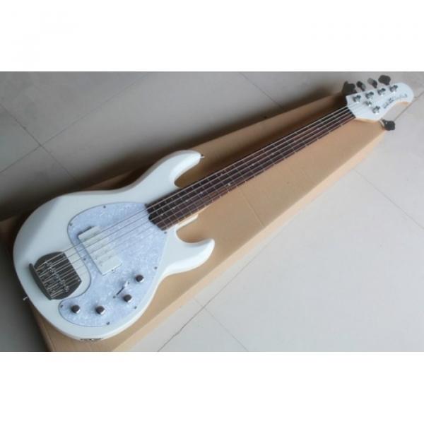 Custom Shop MusicMan Arctic White 5 Strings Electric Bass #1 image