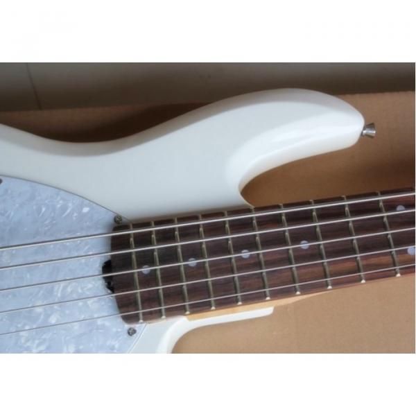 Custom Shop MusicMan Arctic White 5 Strings Electric Bass #4 image