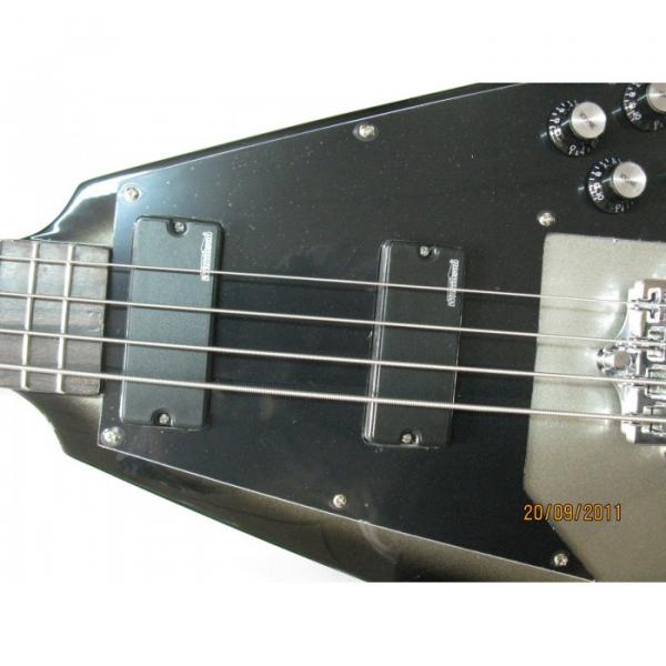 Custom Shop guitarra Silver Burst Flying V Electric Bass #3 image