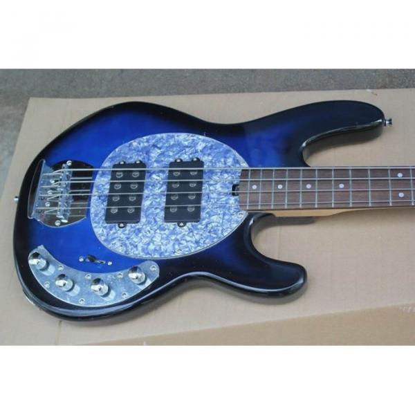 Custom Shop Music Man Blue Electric Bass 4 String #1 image