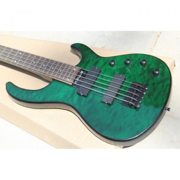Custom Shop Modulus Quantum 5 Quilted Green Maple Top 5 String Bass #1 image
