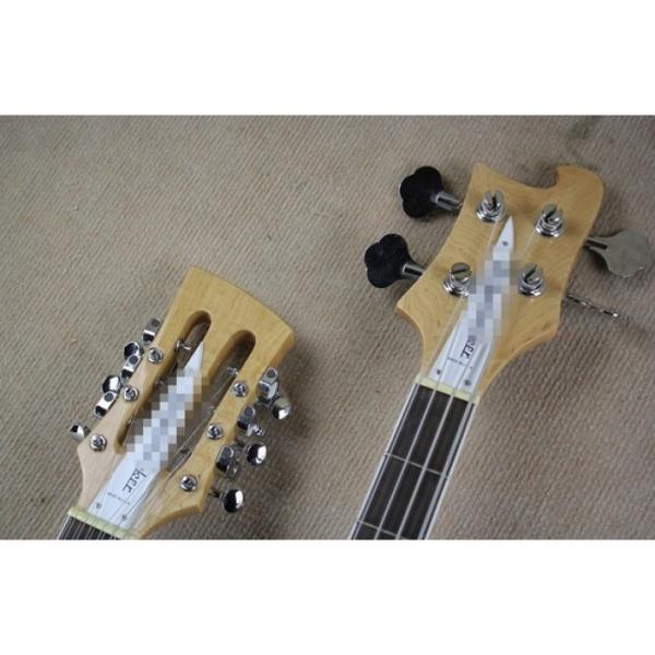 Custom Shop Geddy Lee Left Handed 4080 Double Neck Mapleglo Bass Guitar #2 image
