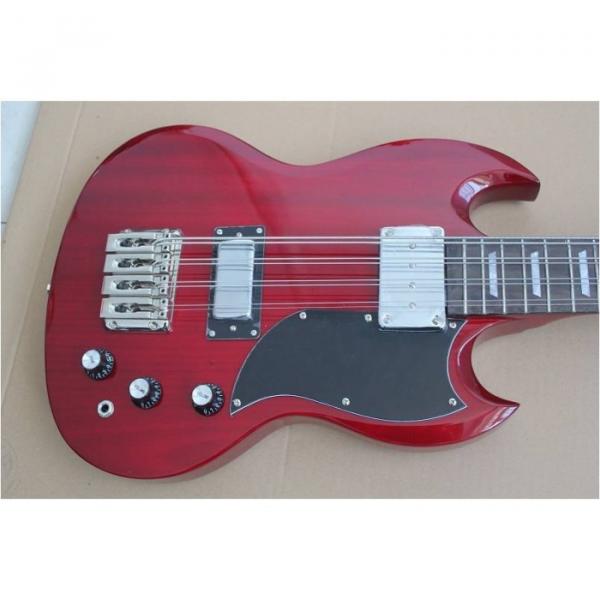 Custom Shop EB-3 SG Standard Burgundy 8 String Bass #1 image