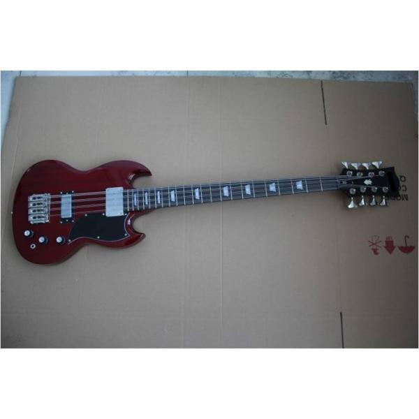 Custom Shop EB-3 SG Standard Burgundy 8 String Bass #2 image