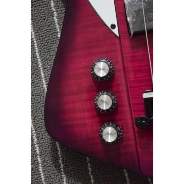 Custom Shop Firebird Pink Maple Top Left Handed 4 String Bass #3 image
