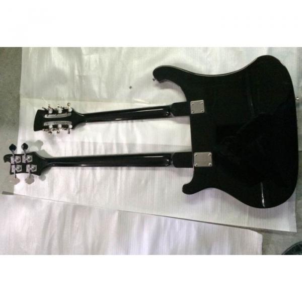 Custom Shop Bolt On Double Neck Jetglo 12 String Guitar 4 String Bass #3 image