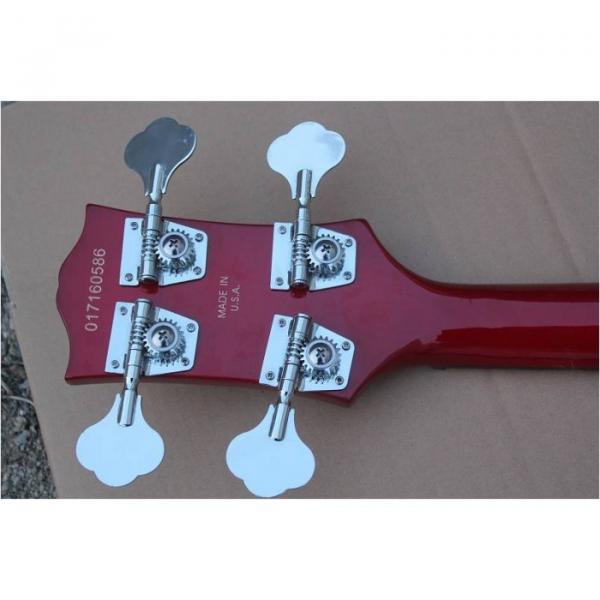 Custom Shop Cherry Red Midtown Standard 4 String Semi Hollow Bass #2 image