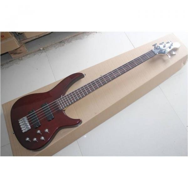 Custom Shop Burgundyglo Peavey Cirrus 5 String Bass #4 image