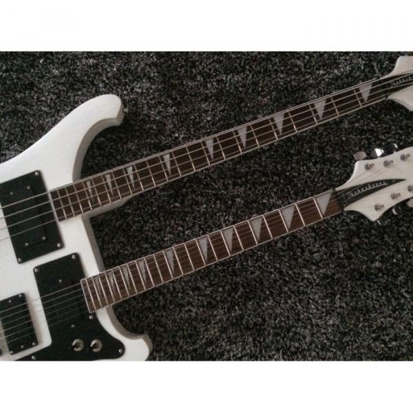 Custom Shop 4080 Double Neck Geddy Lee White 4 String Bass 6/12 String Guitar #2 image