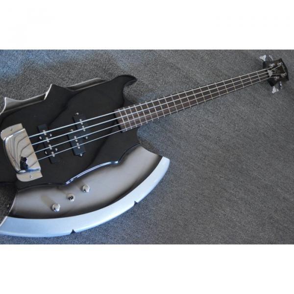 Custom Shop Axe BC Rich Black Gray 4 String Bass #1 image