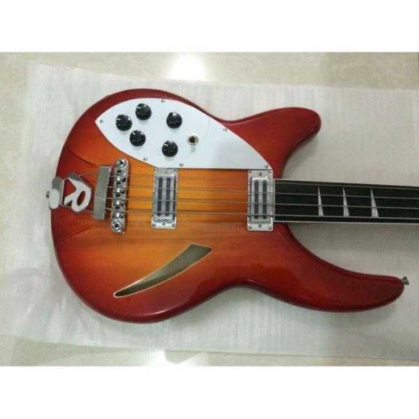 Custom Shop 4005 Rickenbacker Left Handed Fireglo 22 Frets Semi Hollow Bass #1 image