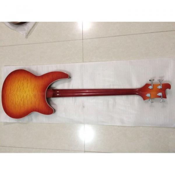 Custom Shop 4005 Rickenbacker Left Handed Fireglo 22 Frets Semi Hollow Bass #3 image