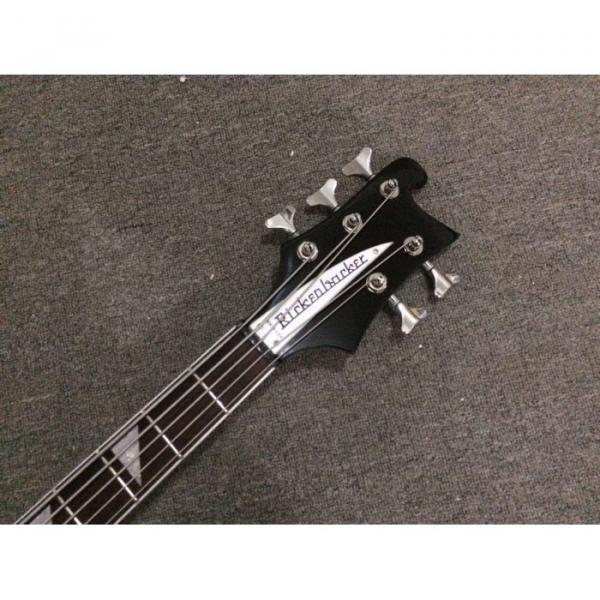Custom Shop 4003 Jetglo Black Electric Rickenbacker 5 String Bass #5 image