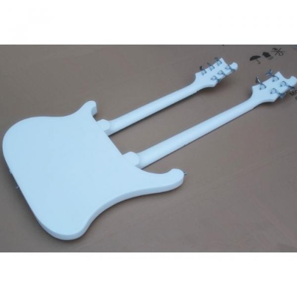 Custom Shop 4003 Double Neck White 4 String Bass 6 String Guitar #3 image