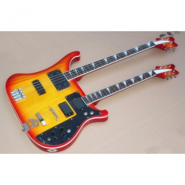 Custom Shop 4003 Double Neck Cherry Burst 4 String Bass 6 String Guitar #1 image