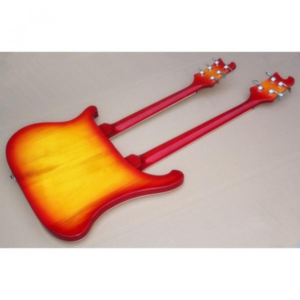 Custom Shop 4003 Double Neck Cherry Burst 4 String Bass 6 String Guitar #3 image