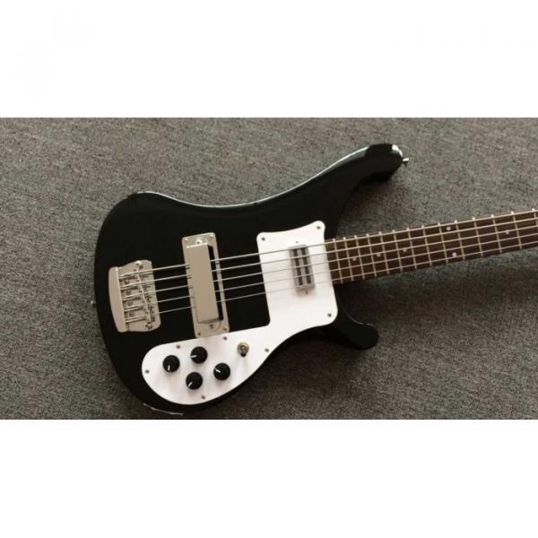 Custom Shop 4003 Jetglo Black No Bindings Dot Inlay 5 String Bass #1 image