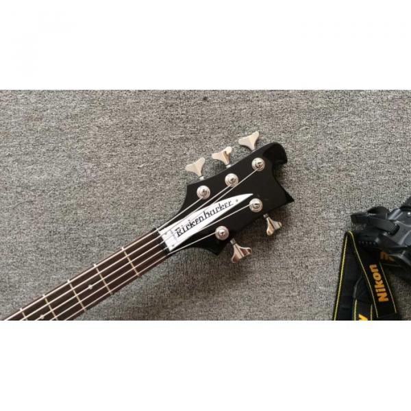 Custom Shop 4003 Jetglo Black No Bindings Dot Inlay 5 String Bass #2 image