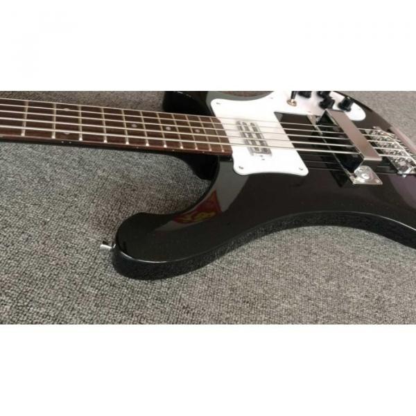 Custom Shop 4003 Jetglo Black No Bindings Dot Inlay 5 String Bass #3 image