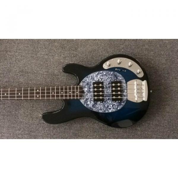 Custom Shop 4 String Blue StingRay Bass Blue Pearloid Pickguard #2 image